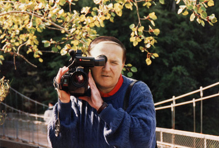 Krzysztof Miklaszewski z kamerą